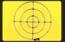 36" SS Triple Ring Burner HF